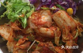 Spicy Kimchi Potato Mash Rice Bowl