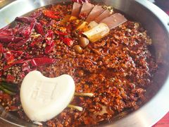 谭血鸭红锅底-谭鸭血老火锅(漳州路店)