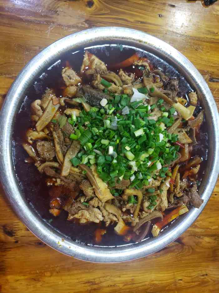 五一路余姐毛血旺-"100快的小份,荤的,分量实在太大,两个.