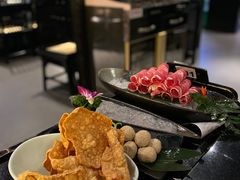 湖南炸豆皮-捞王猪肚鸡火锅(财富中心店)