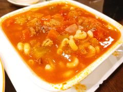 鲜茄牛腩粒汤通心粉-新旺茶餐厅(嘉里城店)