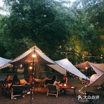 原来在城里也可以有竹林露营️