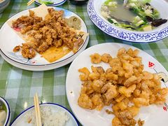 咸蛋黄虾仁-华圆美食-老蓬莱菜(蓬港路店)