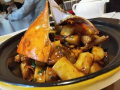 梭子蟹炒年糕-玫瑰厅上海菜(兴国路店)