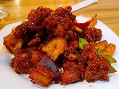 椒香虾仁爆鸡球-陈傻子餐厅(世纪都会店)
