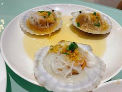 蒜蓉蒸大扇贝-海天一色海景自助餐厅(西港花园店)