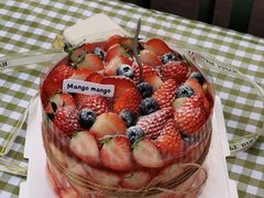 -芒果与甜纯动物奶油蛋糕&甜品台定制