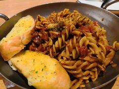 黑椒蘑菇熏肉意大利螺纹粉-托斯卡纳烘焙意大利餐厅(五天地店)