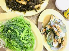 姜葱炒青口-贞姨美食·老字号海鲜大排档