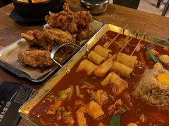 甜辣无骨炸鸡-包装马车·韩国料理·포장마차