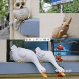 窗台上的小确幸🐇🦉🐌🌿🌹
