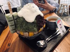 抹茶生乳かき氷-WONDER ICE 萬得冰田(建設路总店)