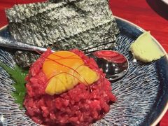 生牛肉拌海胆-九州酒场ひこぞう(1号店)