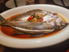 烧青椒鲈鱼-绿茶餐厅(华联万柳店)