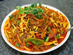 特色炒肉片-靖远三虎特色羊羔肉