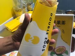 料足美味&nbsp;这个价位吃到这样的很不错&nbsp;推荐大家品尝-2颗鸡蛋煎饼(北京路天河城店)