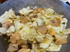 干锅手撕包菜-梁记粥铺(开元地中海店)