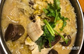 Blood Sausage and Pork Belly Stewed with Pickled Cabbage