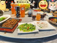 蒜苔铁板蟹柳-红辣椒·川菜·火锅(大洋中心店)