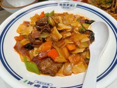 过油肉炒面片-丝路伊兰·兰州牛肉面(牛街总店)