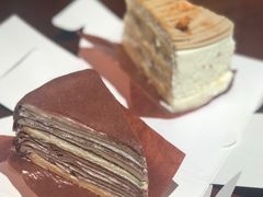 巧克力栗子千层-black rainbow coffee
