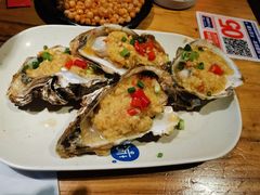 生蚝-路边摊小炉子烧烤