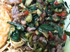 黄瓜皮炒牛肉-刘氏三和面馆