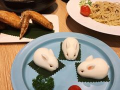 大白兔草莓椰汁糕-一笼小幸运