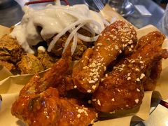 炸鸡翅一半一半-富乐满韩国正宗炸鸡韩国料理(虹泉路店)