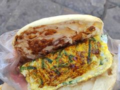 鸡蛋韭菜-曹县名吃香酥鸡蛋火烧(芙蓉街店)