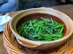 啫啫虾酱空心菜-熠盛粤味(永康路店)