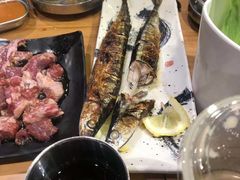 烤秋刀鱼-炭恋火炉烤肉(凌云一街坊店)