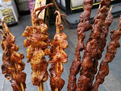 烤鱿鱼和牛肉-文庙广场小吃一条街
