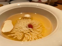 清汤松茸菊花玉脂-鲤院·新中式美学·庭院餐厅(夫子庙店)
