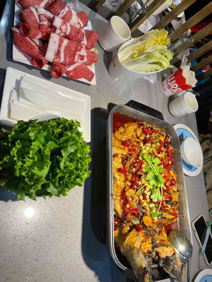 歆鱼坊鲜烤全鱼(力盟步行街店)-"团了个套餐,两