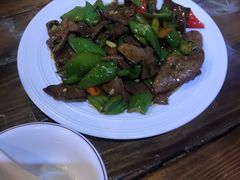 尖椒炒猪肝-富源东北春饼店(翠竹店)