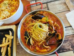 韩式辣海鲜意面-Kpasta韩式意大利面