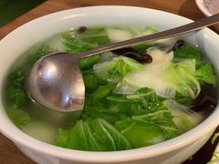 青菜粉丝肉圆汤-老头儿油爆虾(金鹰世界店)