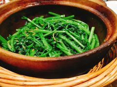 啫啫虾酱空心菜-熠盛粤味·顺德桑拿鸡(永康路店)