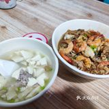 在普宁闲逛偶遇鲜美海鲜捞面