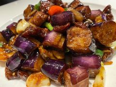 杭椒茄子炒牛柳粒-新旺茶餐厅·早餐·夜宵(仙霞店)
