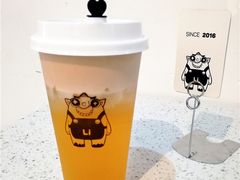 奶泡炭焙绿茶-茶力的小怪兽(梅林卓悦汇店)
