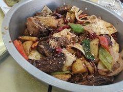 -炕锅羊肉土火锅面片大王