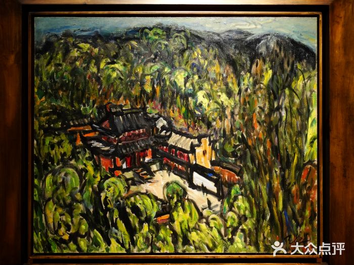 陈天龙·油画《深山梵刹》