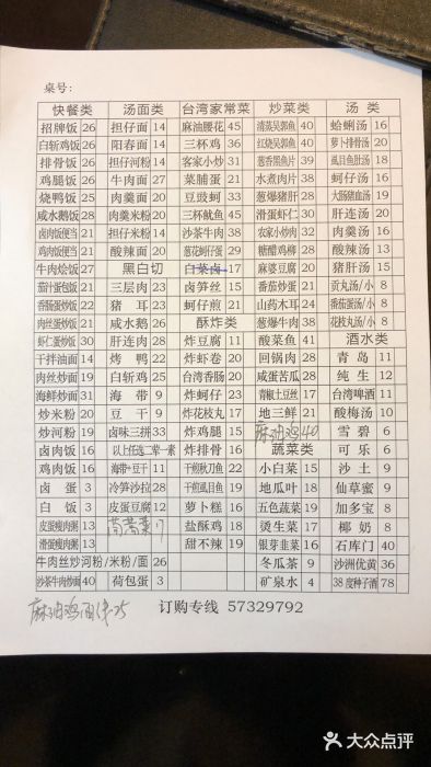 古早人小吃店(黄河北路店)菜单图片