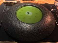 西葫芦瓜汤配香草及面包丁-AZUL by FUEL蓝色·法式酒馆(琶醍店)