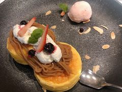 栗子舒芙蕾松饼配香草冰激凌-西堤牛排(北京国瑞店)