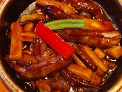 石锅茄子烧年糕-涌上外婆桥(南塘店)