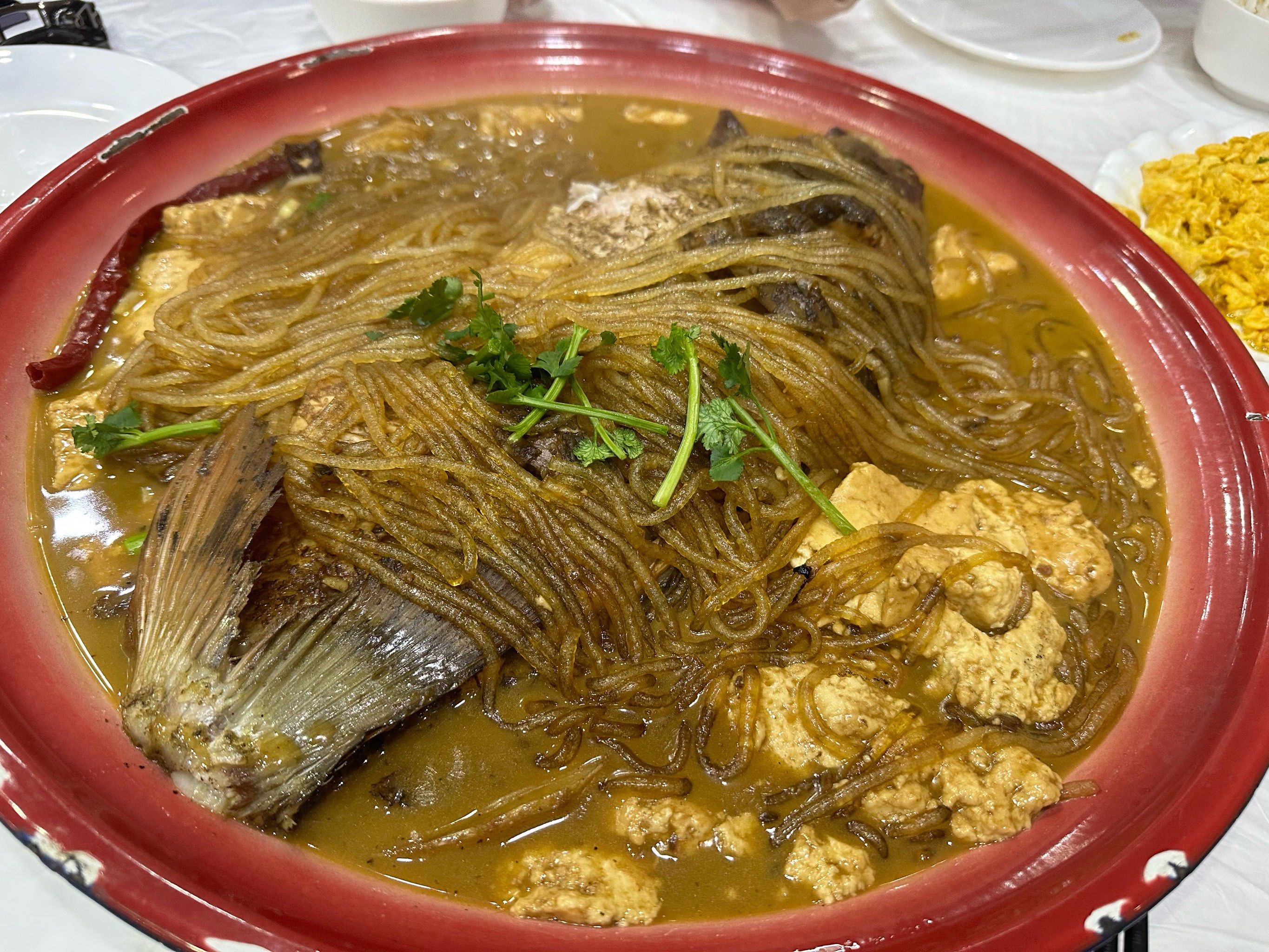 说到家乡菜那必须提到得莫利炖鱼,大鲤鱼,粉条
