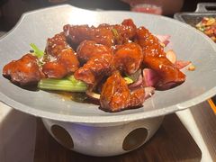 蒜香蜜汁排骨-绿茶餐厅(深圳龙华天虹购物中心店)